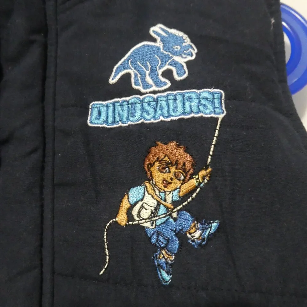 NICK JR - GO DIEGO GO | size 6X | Dark Navy Blue Puffer Vest - Picture 5 of 14